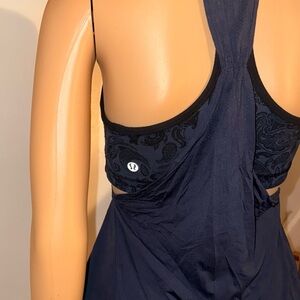 Lululemon Navy Blue Tank Top with built-in Bra